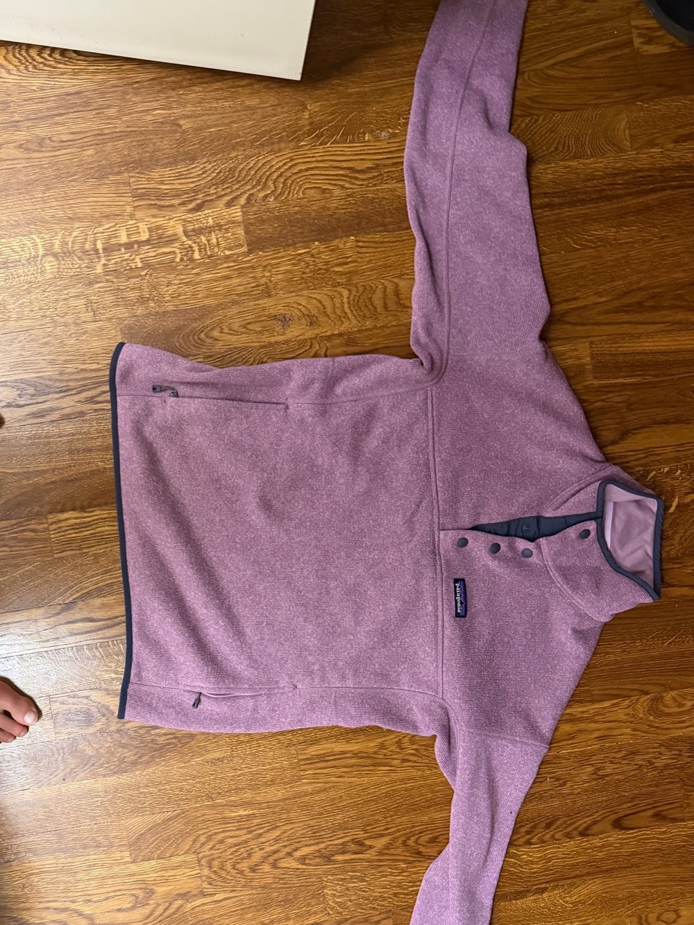 Patagonia Heathered Mauve Snap-T Fleece Pullover